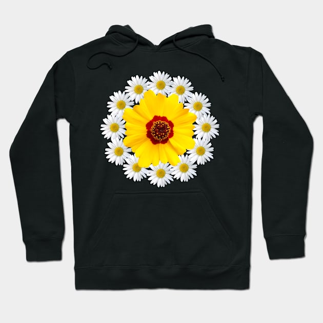 yellow blossom with daisy flower blooms pattern Hoodie by rh_naturestyles